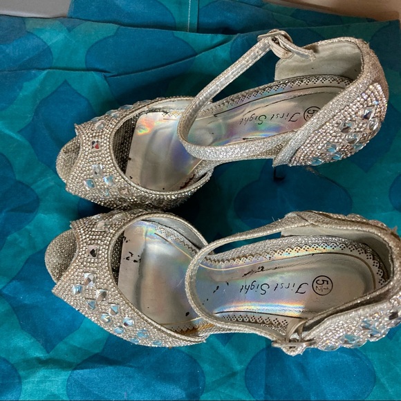 Silver Prom Heels - Picture 5 of 6